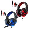 5 CORE 2Pcs Gaming Headset for PS4 PC One PS5 Controller; Noise Cancelling Microphone Over Ear Stereo Headphones with Mic; LED Light; for Laptop Mac N