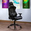 TS-5100 Ergonomic High Back Racer Style PC Gaming Chair; Black