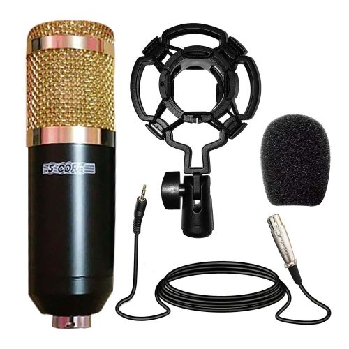 5Core Premium Pro Audio Condenser Recording Microphone Podcast Gaming Studio Mic RM 4 BG