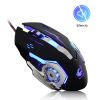 V5 Mouse Gamer; USB Wired RGB Gaming Mouse; 4 Adjustable DPI; 6 Programmable Buttons; 7 Colors Light; for Gaming Office