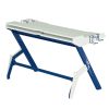 Techni Sport Ergonomic Computer Gaming Desk Workstation with Cupholder &amp; Headphone Hook; Blue