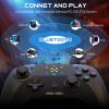 Wireless Gaming Controller;  Led Dots Display Bluetooth Gaming Controller;  Programmable M;  Dual Vibration Gamepad;  Compatible with Android;  Ios;