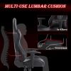 Gaming chair; computer chair with lumbar support; adjustable height gaming chair; office chair with headrest and 360 &deg; rotation; suitable for offi