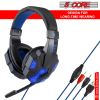 5 CORE 2Pcs Gaming Headset for PS4 PC One PS5 Controller; Noise Cancelling Microphone Over Ear Stereo Headphones with Mic; LED Light; for Laptop Mac N