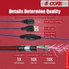 5 CORE 2Pcs Gaming Headset for PS4 PC One PS5 Controller; Noise Cancelling Microphone Over Ear Stereo Headphones with Mic; LED Light; for Laptop Mac N