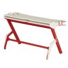 Techni Sport Ergonomic Computer Gaming Desk Workstation with Cupholder &amp; Headphone Hook; Red
