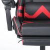 Gaming Office High Back Computer Leather Desk Mesh Ergonomic 180 Degrees Adjustable Swivel Task Chair with Headrest and Lumbar Support;  & Footrest ;