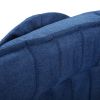 360 Degree Swivel Gaming Chair Folded Video Game Chair;  Adjustable Folding Floor Lazy Man Sofa Chair;  Comfortable Padded Backrest - Blue