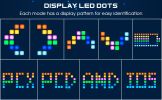 Wireless Gaming Controller;  Led Dots Display Bluetooth Gaming Controller;  Programmable M;  Dual Vibration Gamepad;  Compatible with Android;  Ios;