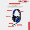 5 CORE 2Pcs Gaming Headset for PS4 PC One PS5 Controller; Noise Cancelling Microphone Over Ear Stereo Headphones with Mic; LED Light; for Laptop Mac N
