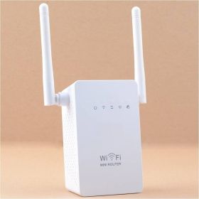 Dual Antenna Dual Network Port WIFI Repeater (Option: US)