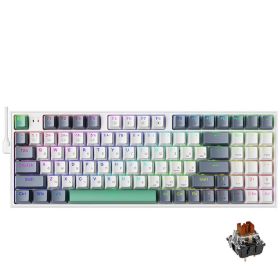 K500 Wired Mechanical Keyboard Hot Swap (size: RGB brown)