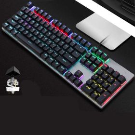 Real Mechanical Keyboard GK410 Green Axis Desktop Computer Wired (Option: AOC GK410 Black Axis-USB)