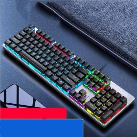 Real Mechanical Keyboard GK410 Green Axis Desktop Computer Wired (Option: Fei Lippe G4048404-USB)
