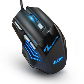 Professional gamer Gaming Mouse 8D 3200DPI Adjustable Wired Optical LED Computer Mice USB Cable Mouse for laptop PC (Color: MMR3 black, Ships From: China)