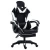 Gaming Chair Office Computer Seating Racing PU Ergonomic Chair Rolling Swivel Adjustable Massage Racer Recliner