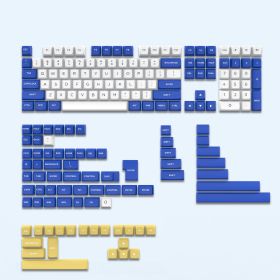 184-key PBT Keycap Wireless Mechanical Game Keyboard (Color: Blue)
