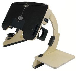Playing Computer Table Lying On The Bed Wooden Folding Adjustable Angle (Option: Black-60x31x26cm)